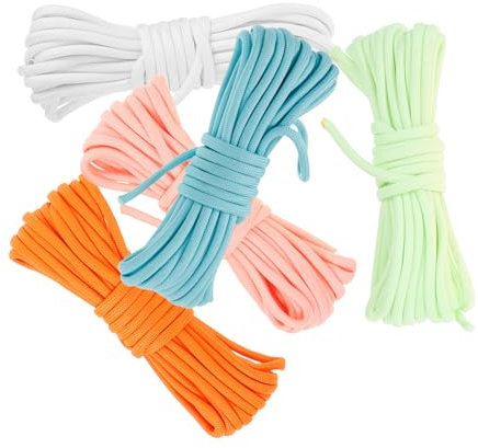 BESPORTBLE 5stücke Outdoor Zelt Seil Camping Schnur para Cord DIY Winddicht Reflektierend Zeltstangen Zubehör Bindekordel Tragbar Seilspanner Baldachinseil Für Draußen