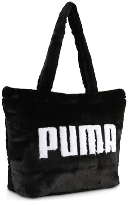 PUMA Up Faux Fur Shopper Puma Black