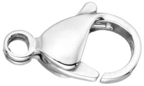 Schmuckkarabiner Silber 925 in 9/11/13 mm Kettenverschluss Karabiner Haken (11 mm Größe)