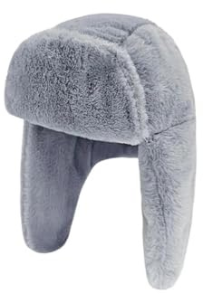 YUECIBAI Fliegermützen Winter Bomber Hut Für Männer Frauen Warme Mütze Mit Ohren Klappen Erwachsene Jungen Mädchen Schnee Ski Kalt Wetter Bonnets