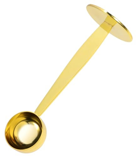 CONGARTENO Cucchiaio Da Caffè Acciaio Inossidabile Con Fondo Pressato Misuratore Per Caffè Spezie e Polveri Strumento Pratico Per Cucina Facile Da Pulire e Utilizzare