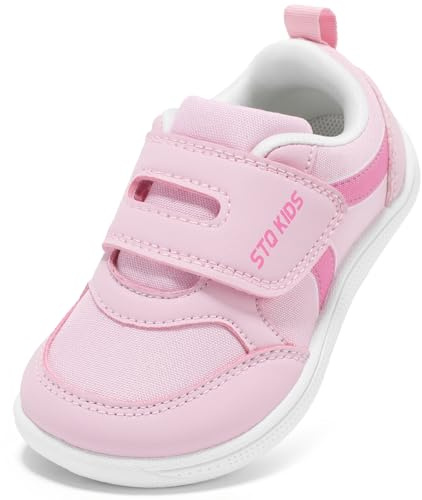 STQ KIDS Barefoot Niñas Zapatillas Deportivas Niño Clásicas Calzado Respetuoso Bebe Primeros Pasos Moda Non-Slip Descalzo con Caída Cero al Aire Libre para Mejor Regalo