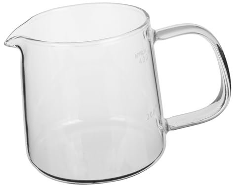 MUCKLILY Bollitore in Vetro Per Piano Cottura Caffettiera in Vetro Borosilicato Caraffa Trasparente Per Contenitore Per Mano e Freddo