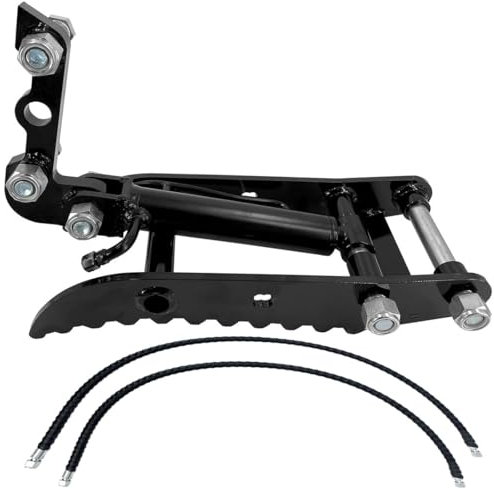 GJBMXSM Hydraulischer Daumenclip Für Minibagger, Anbaugerät Für Kleine Bagger, Einloch-/3-Loch-Baggerdaumen Mit 2 Hydraulikschläuchen Für Kompaktbagger Bis Zu 3 Tonnen,Threeholethumbclip