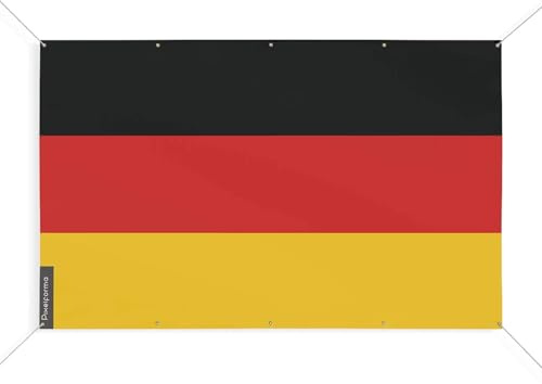 Bandiera Germania 10 occhielli in varie misure (S) 190 x 285 cm