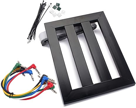 Beaupretty Universelle Kleine Gitarreneffekt Netzteil Halterung aus Robustem Material Kompatibel mit Classic C8 Iso 6 V Pedaltrain Schwarz Kompakt und Langlebig für Gitarren Basspedalboards