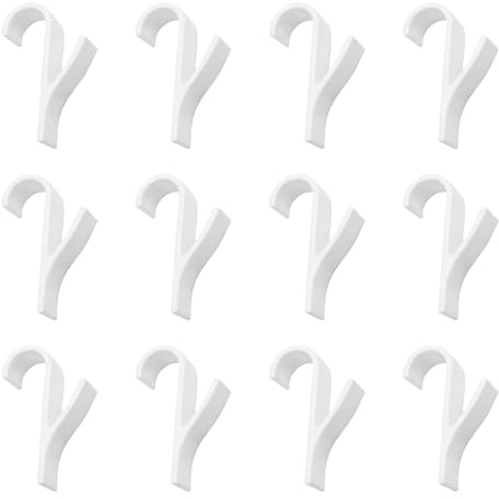 12 Stück Weiß Haken für Rundheizkörper, für Handtuchheizkörper, 9,7 cm x 2,5 cm Mehrzweckhaken für Rundheizkörper Handtuchhalter Heizkörper Clip Haken für Handtuchwärmer für alle Gängigen Heizkö