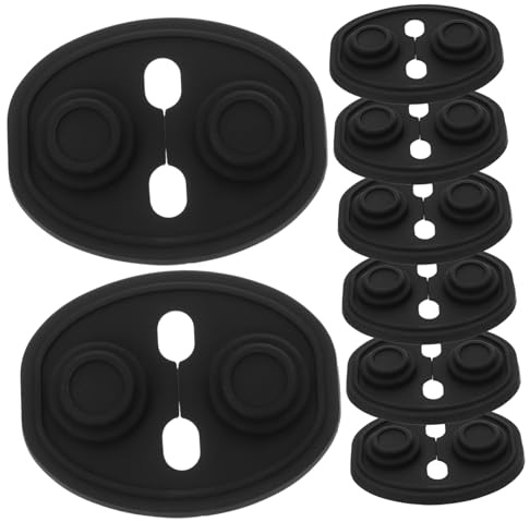 ARTSEWPLY 8pcs Silicone Car Door Latch Lock Covers Noise Reducing Self Adhesive Protective Guards Vehicle Lock Protection Preventing Water and Debris Entry