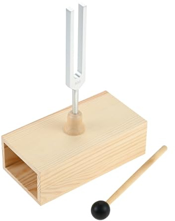 DRELD 432Hz Tuning Fork with Resonance Box for Sound Healing, Balancing | Aluminum Alloy A432Hz Tuning Fork with Wooden Base for Instrument, Sound Therapy, Perfect Healing, Healers, Vibration