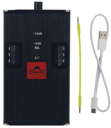 1 st ADV Fullbalanserad rörhörlursförstärkare, bärbar rör-hörlursförstärkare med USB Type-C Laddningskabel
