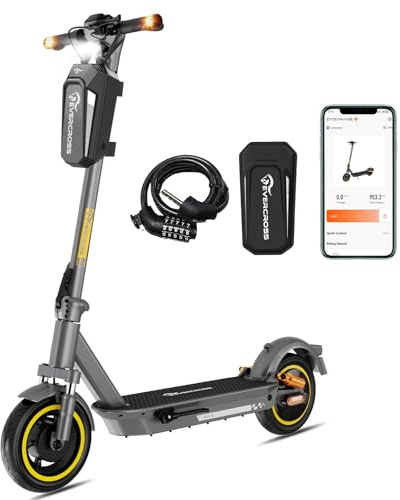 EVERCROSS EV10S MAX Elektroroller mit Straßenzulassung (ABE), Faltbarer E Scooter für Erwachsene - mit APP, 500W Motor, 80-150KM Reichweite, Max.20 km/h, 10 Vakuumreifen mit Gelschicht
