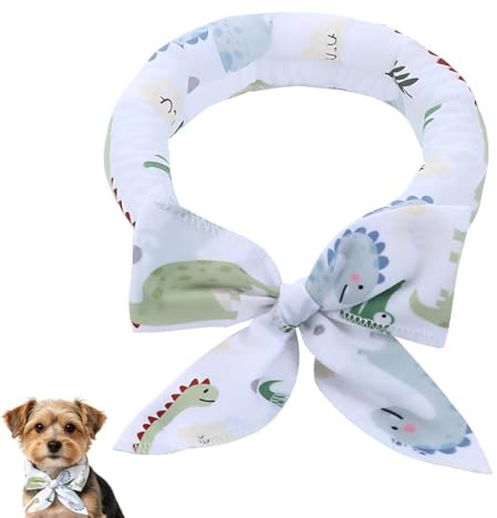 HIYAHB Dog Cooling Bandana, Pet Cool Scarf, Reusable Dog Ice Bandana, Summer cold Neck Cooler, Cooling Collar Wrap, Hot Weather Pet Bandana, Outdoor puppy Scarf, Dogs Neck Wrap Summer Accessory