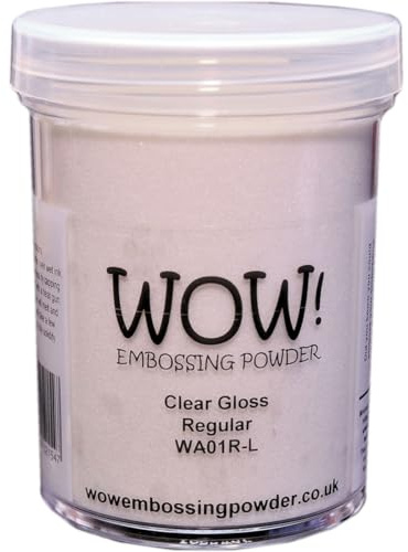 Wow! Embossing Powder Large Jar 160ml-Clear Gloss Regular