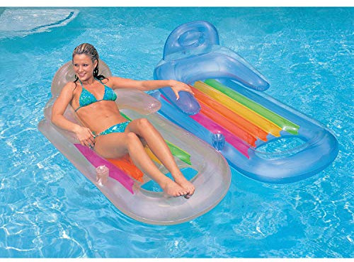 Intex King Kool Lounge pour Piscine Bleu Lot de 2