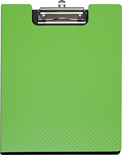 MAUL Schreibmappe A4 MAULflexx | Klemmbrettmappe im A4 Format für Dokumente | strapazierfähige Konferenzmappe | einschiebbare Aufhängöse | Mappe mit Bügelklemme für loses Papier | Grün