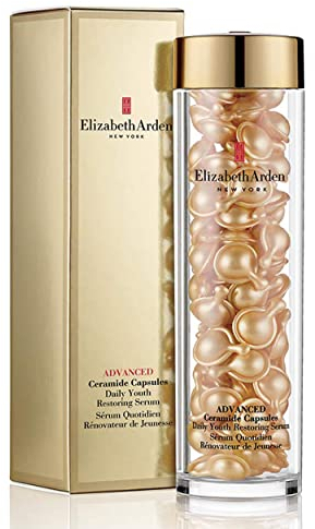 Elizabeth Arden Advanced Ceramide Capsules Daily Youth Restoring Serum, 90-piece, Anti-Ageing Skincare to Nourish Dry Skin, Lift & Firm Skin, for Day & Night
