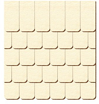 Sperrholz Schindeln - Ansetzschindel - Größen- und Mengenauswahl, Schindelgröße:150mm x 75mm, Pack mit:50 Stück