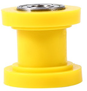 Rullo tenditore tenditore puleggia 10 mm, Guida Catena per tenditore Slider Rullo Catena Keenso per Moto Pit Dirt Mini Bike ATV(Giallo)