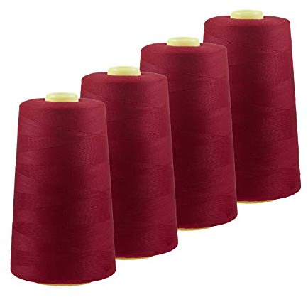 4 x 4572m Qualitäts Overlock-Garn Overlock-Nähgarn Oeko-Tex Farben 541 bis 580