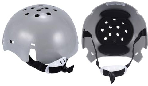 uxcell 2Pcs Bump Cap Insert, ABS Baseball Hard Hat Inserts, Lightweight Safety Bump Cap with Adjustable Strap for Head Protection (Plus Size, Grey)