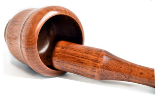 ABOOFAN Mortier Et Pilon Bois Pour Moudre Épices Ustensile De Cuisine Ensemble Bol Sur Pied Et Pilon