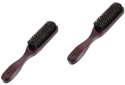 FOMIYES 2stücke Man Bartbürste Für Professionelle Pflegebürste Mit Holzgriff Und Langlebige Bartpflege Für Styling Und Von Und Gesichtshaaren Schwarz