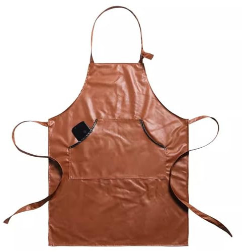XKNANXCA Delantal Trabajo Delantal Hombres Restaurante Cafetería Hornear Leche Té Tienda Ropa Trabajo para Hombres y Mujeres (Color : marrón, Size : One Size)