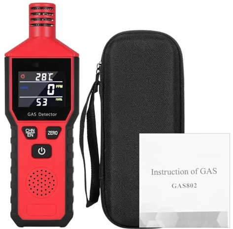 Detectores de gas Detector de fugas de Gas 3 en 1, Detector portátil de fugas de Gas Natural y propano, Sensor de Gas Combustible, rastreador de Gas for viajes en casa y cocina