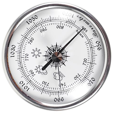 NUSITOU Home Barometer Aneroid Barometer Tragbares Zifferblatt Für Wettervorhersage
