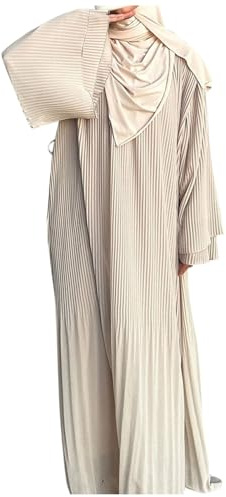 Gebetskleidung Für Frauen, Muslimische Kleider Damen Zum Beten, Sommerkleid Elegant Lang Abaya Ramadan Langarm Gebetskleid Kaftan Maxikleider Kleidung Für Muslimische Frauen Orientalisches Kostüm