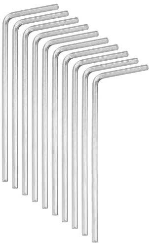 QUARKZMAN 10 Llaves Hexagonales de 1,5 mm de Acero Inoxidable en Forma de L, Llaves Métricas Hexagonales, Herramienta de Reparación para Bricolaje en Casa, Reparación de Bicicletas