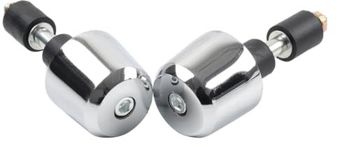 SIKUAI 1 paar Eisen Griff Bar 7/8 22MM Lenker Grip Bar Ends Chrom Universal Für die meisten von motorräde