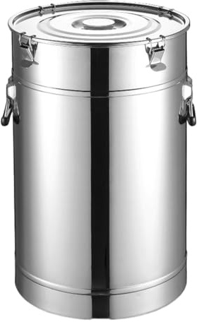 DANNMPX Jarra De Leche Lata De Leche para Almacenamiento De Líquidos Y Sólidos, Recipiente Hermético De Acero Inoxidable 304 Cubo Transporte Leche(75L)