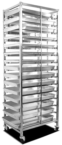 Rejilla de velocidad para bandejas de panecillos de panadería, carros de enfriamiento para bandejas de alimentos para panadería y repostería comercial, carrito de acero inoxidable resistente para ba