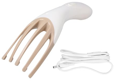 UTHCLO Masajeador Eléctrico Cabeza Cinco Garras Portátil Recargable USB Masajeador Cabelludo Uso Doméstico Duradero Práctico