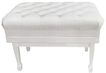 Taburete de piano resistente, banco de teclado de cuero marrón, soporta 440 libras, ideal para piano electrónico, guzheng, guitarra, práctica musical y actuación