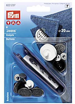 Prym 622237 - NF-Jeans-Knöpfe MS alteisen Artdeco 20 mm