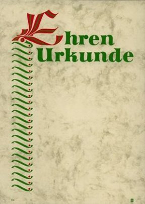 Albert Hoffmann Urkundenverlag Ehrenurkunden/DIN A4/ 114 / PC-Urkunden (170 g/m²) 10 Stk
