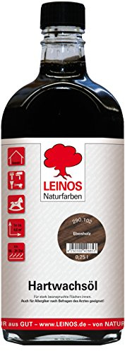 Leinos 290 Hartwachsöl 102 Ebenholz 0,25 l