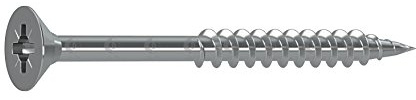 Dresselhaus 0/1132/001/3,5/30/ /03 JD-79-Universalschraube mit Senkkopf, Kreuzschlitz Z und Teilgewinde, galvanisch verzinkt, 3,5 x 30 mm, 3,5 x 30, 1000 Stück