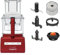 Magimix Robot da cucina compatto 5200XL | 3 ciotole senza ABS e BPA | Capacità 3.7L | Motore silenzioso e potente | Soluzione multifunzionale 6 in 1 | Rosso, 18585