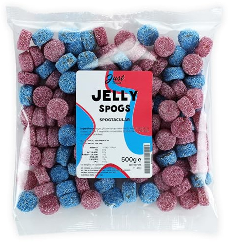 Just Treats Jelly Spogs/Jelly Buttons (500g Share Bag)