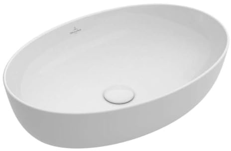 Villeroy&Boch Aufsatzwaschtisch Artis 4198 610x410mm o HLbank o ÜL Oval Stone White CeramicPlus