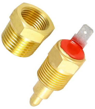 Commutateur de thermostat de ventilateur de refroidissement, or Moteur électrique de 185 à 175 degrés Commutateur de température de thermostat de ventilateur de 3/8 pouces