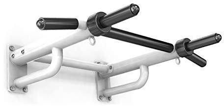 Klimmzugstange An Der Wand Montierte Klimmzugstange, Hochleistungs-Klimmzugstange, Rutschfeste Griffe, Übungen, Ganzkörpertrainer mit Boxsacköse für Boxen und Training power rack ( Color : White )
