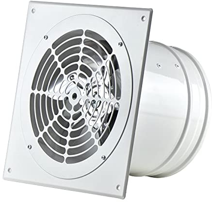 Steinberg14 200mm Ventilatore Industriale in Metallo - Ventola Aspirazione Silenziosa - Estrattore/Aspiratore d'Aria - Ventilatore da Bagno