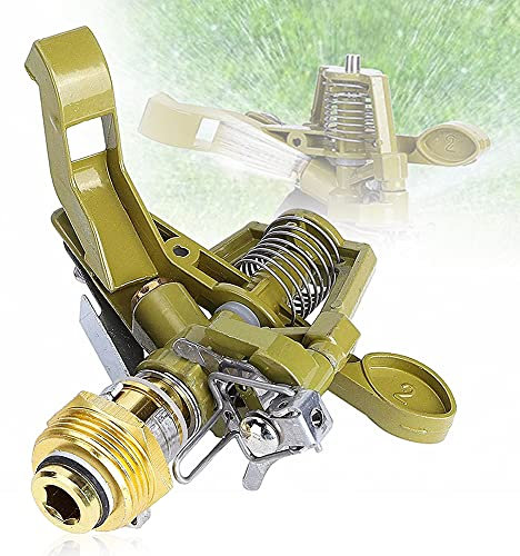 CYSJ Irrigation Sprinkler Nozzle, Aluminium Alloy External Thread 360°Rotate Adjustable Rocker Arm Irrigation Nozzle, Water Spray Sprinkler Head for Garden Lawn Irrigation System