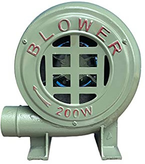 Souffleur Gonflable, Ventilateur de Pompe, Ventilateur Gonflable en Fonte Commerciale 220V, Pour Maison Gonflable de Rebond D'Eau, Cavalier, ChâTeau Gonflable/Vert / 80W