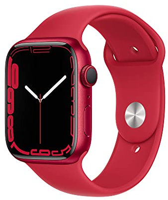 Apple Watch Series 7 (GPS, 45MM) (PRODUCT)RED Aluminium Case with (PRODUCT)RED Sport Band (Renewed)