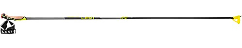 LEKI Prc 850 Grau-Schwarz - Vielseitige athletische Langlaufstöcke, Größe 160 cm - Farbe Light Anthracite - Neon Yellow